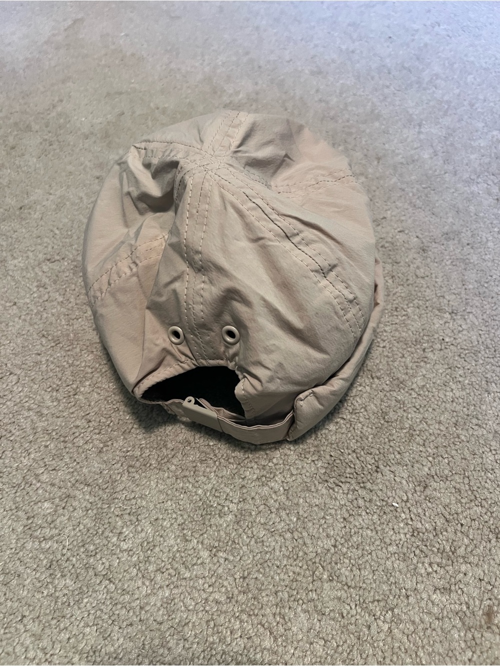 Zara Beige Cotton Cap